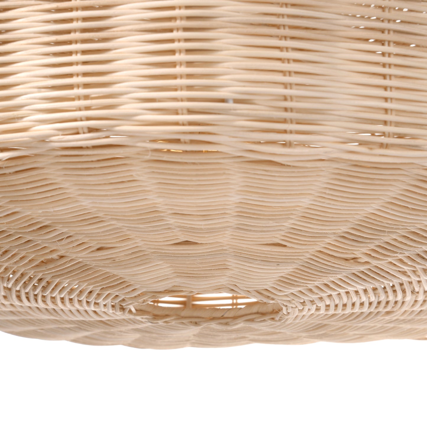 (Q)19.68 Inch Rattan Pendant Light, Bohemian Nest Shaped Lampshade Rattan Pendant Light, Suitable for Bedrooms, Living Rooms, Kitchens, Islands