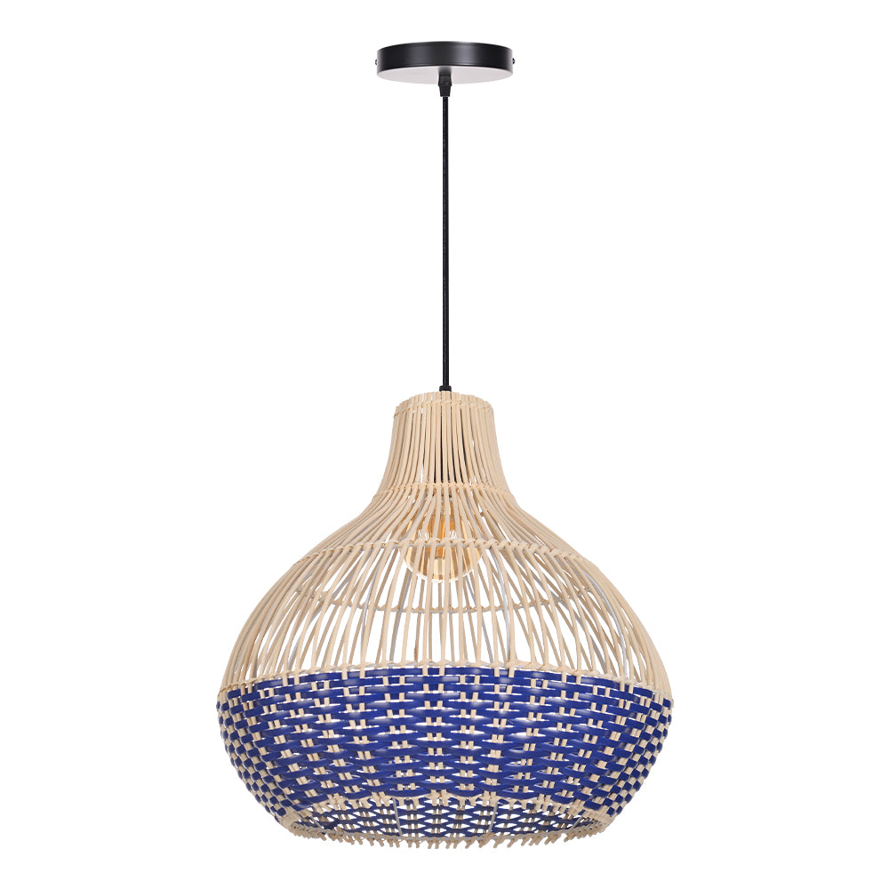 (Q) Handmade Rattan Pendant Light, Bohemian Style Rattan Pendant Light, Suitable For Kitchen, Bedroom, Living Room.