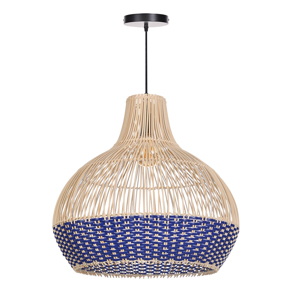 (Q) Handmade Rattan Pendant Light, Bohemian Style Rattan Pendant Light, Suitable For Kitchen, Bedroom, Living Room.