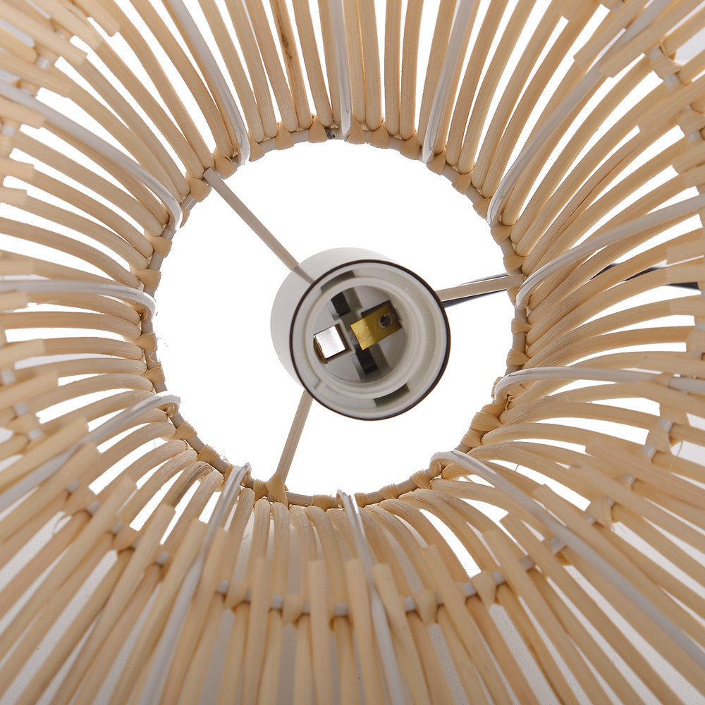 (Q) Handmade Rattan Pendant Light, Bohemian Style Rattan Pendant Light, Suitable For Kitchen, Bedroom, Living Room.