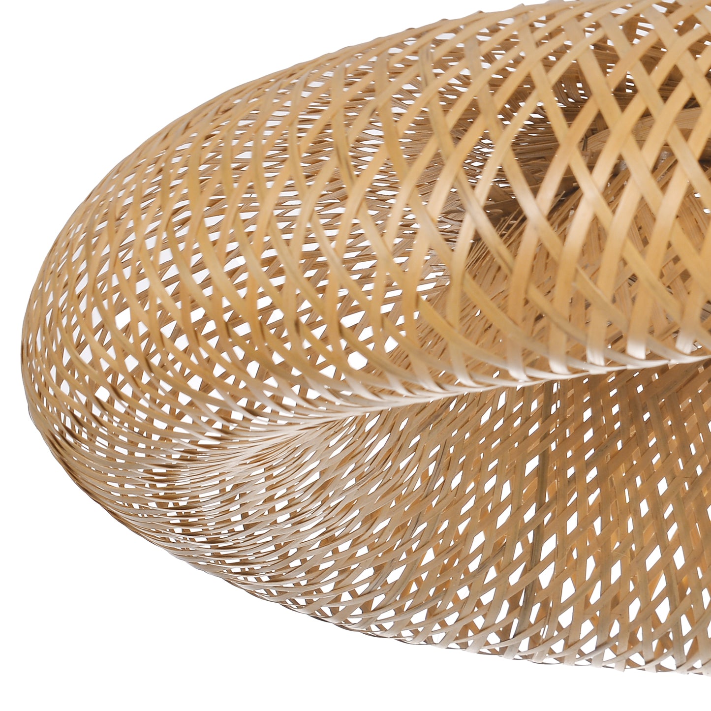 (Q) Handmade Rattan Pendant Light, Bohemian Style Rattan Pendant Light, Suitable For Bedrooms And Living Rooms