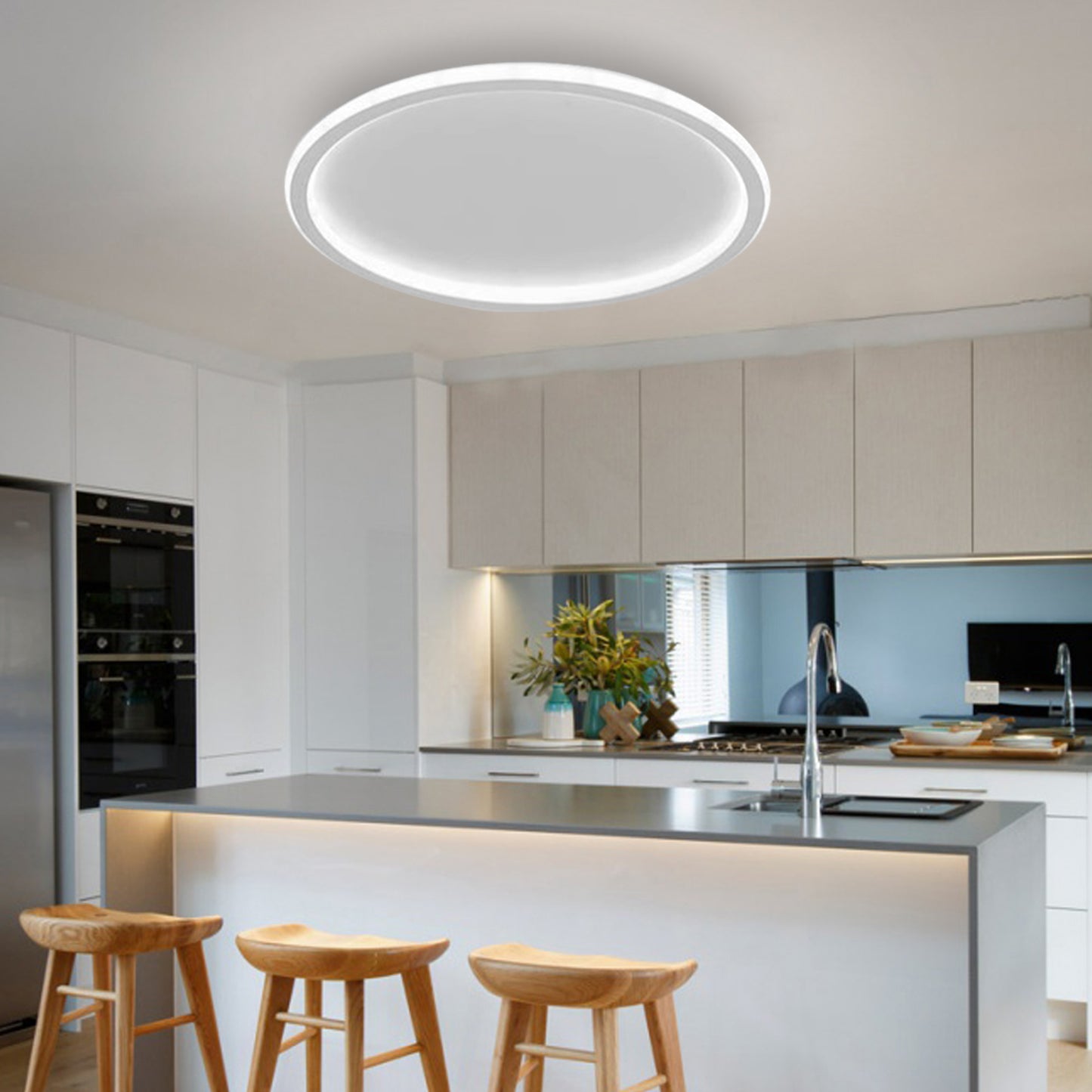 (N) ARTURESTHOME Modern Minimalist Slim Study Round Ceiling Lights