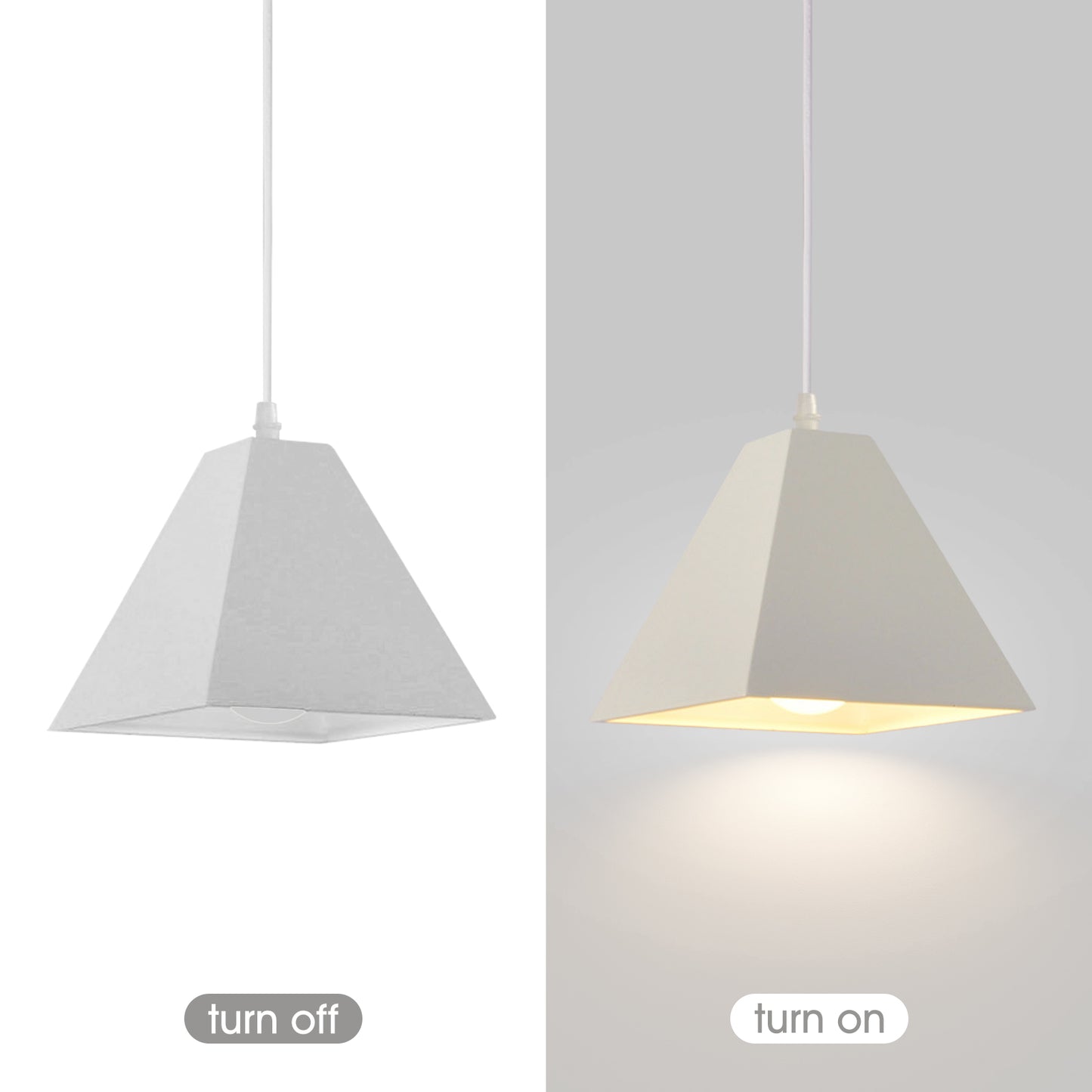 (N) ARTURESTHOME American Industrial Style Creative Pyramid Chandelier