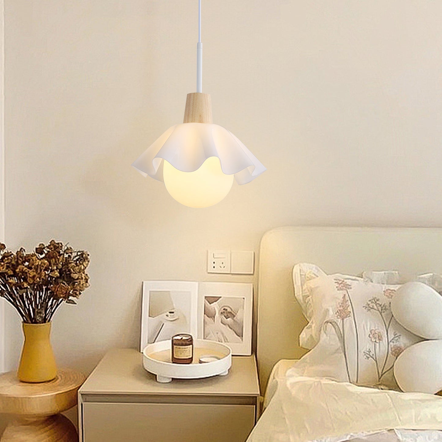 (N) ARTURESTHOME Nordic Modern Personalized Flower Indoor Pendant Lighting Aisle Lighting