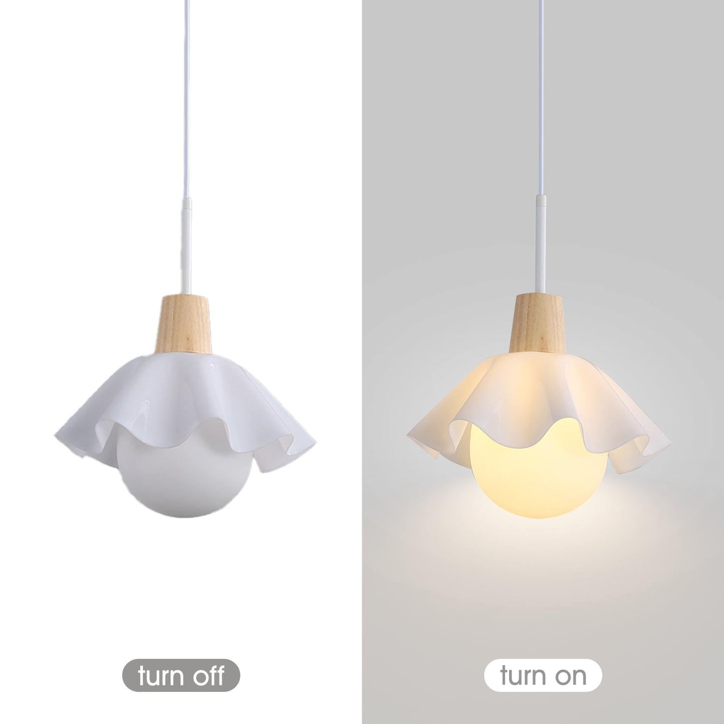 (N) ARTURESTHOME Nordic Modern Personalized Flower Indoor Pendant Lighting Aisle Lighting