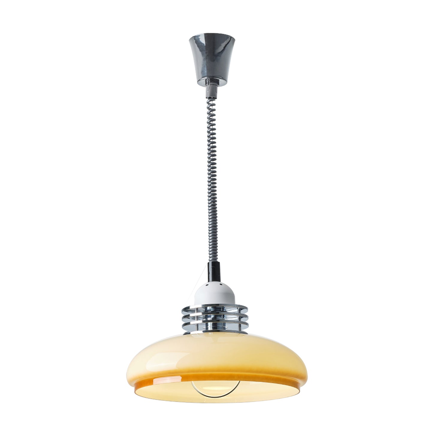 (N) ARTURESTHOME French Antique Telescopic Chandelier Modern Wabi-sabi Style Glass Illuminator