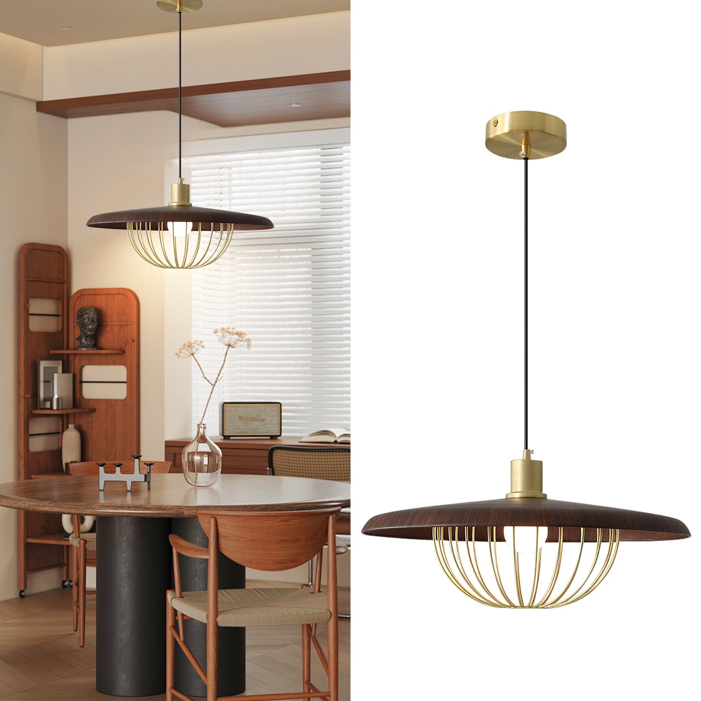 (N) ARTURESTHOME Modern Vintage Iron Disc Chandelier Bar Lighting Personalized Lights