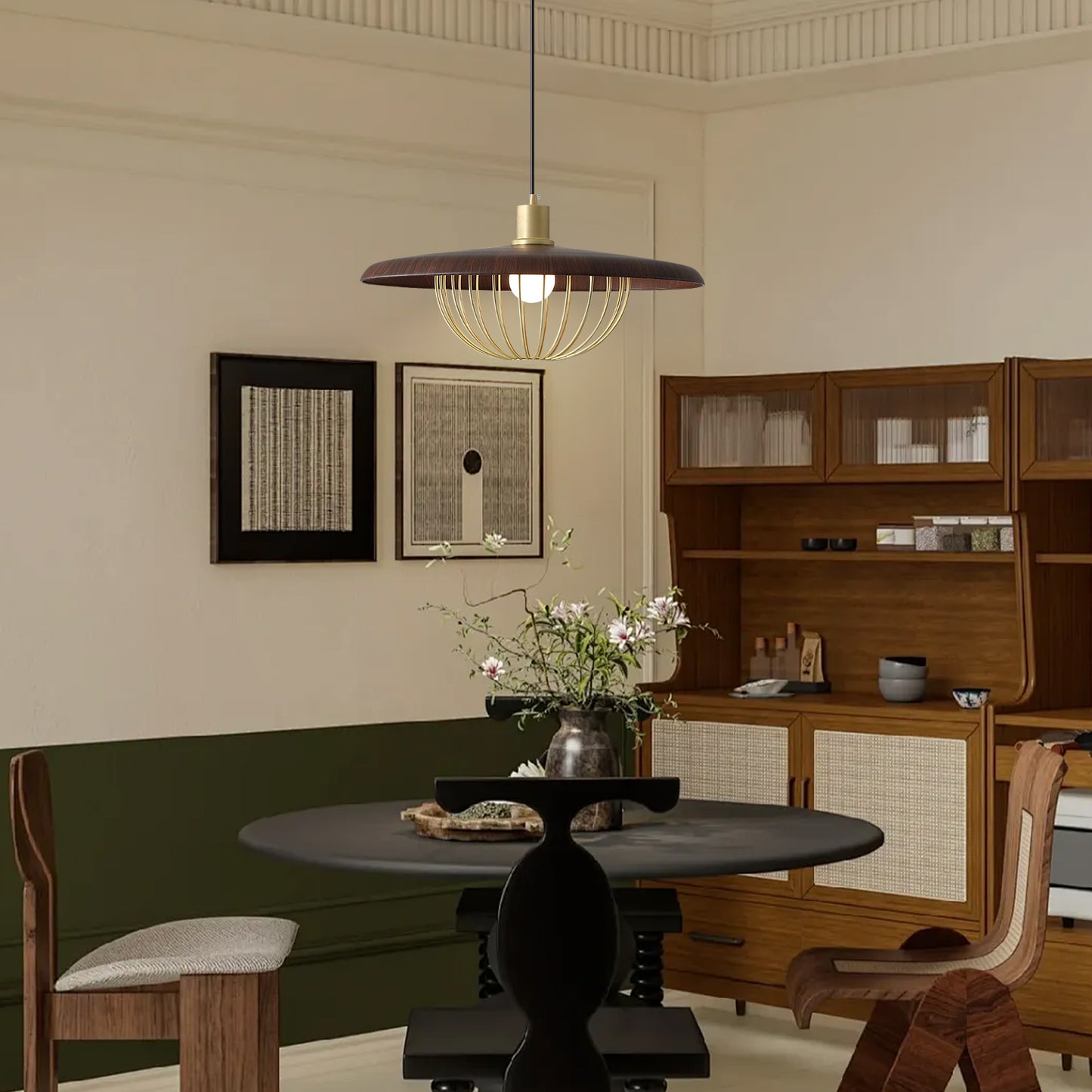 (N) ARTURESTHOME Modern Vintage Iron Disc Chandelier Bar Lighting Personalized Lights