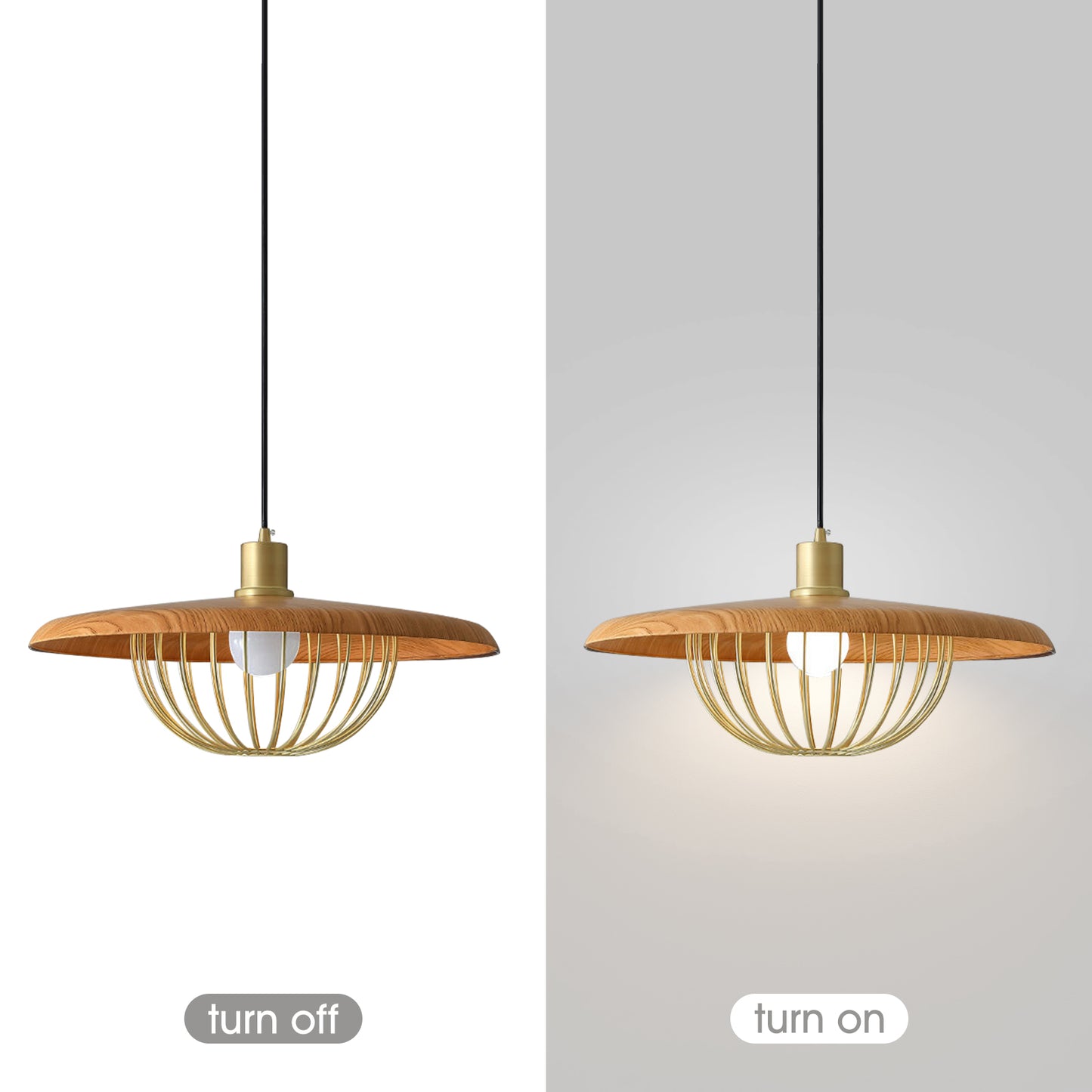 (N) ARTURESTHOME Nordic Iron Chandelier Creative Round Flying Saucer Decorative Dining Room Lamps and Lanterns