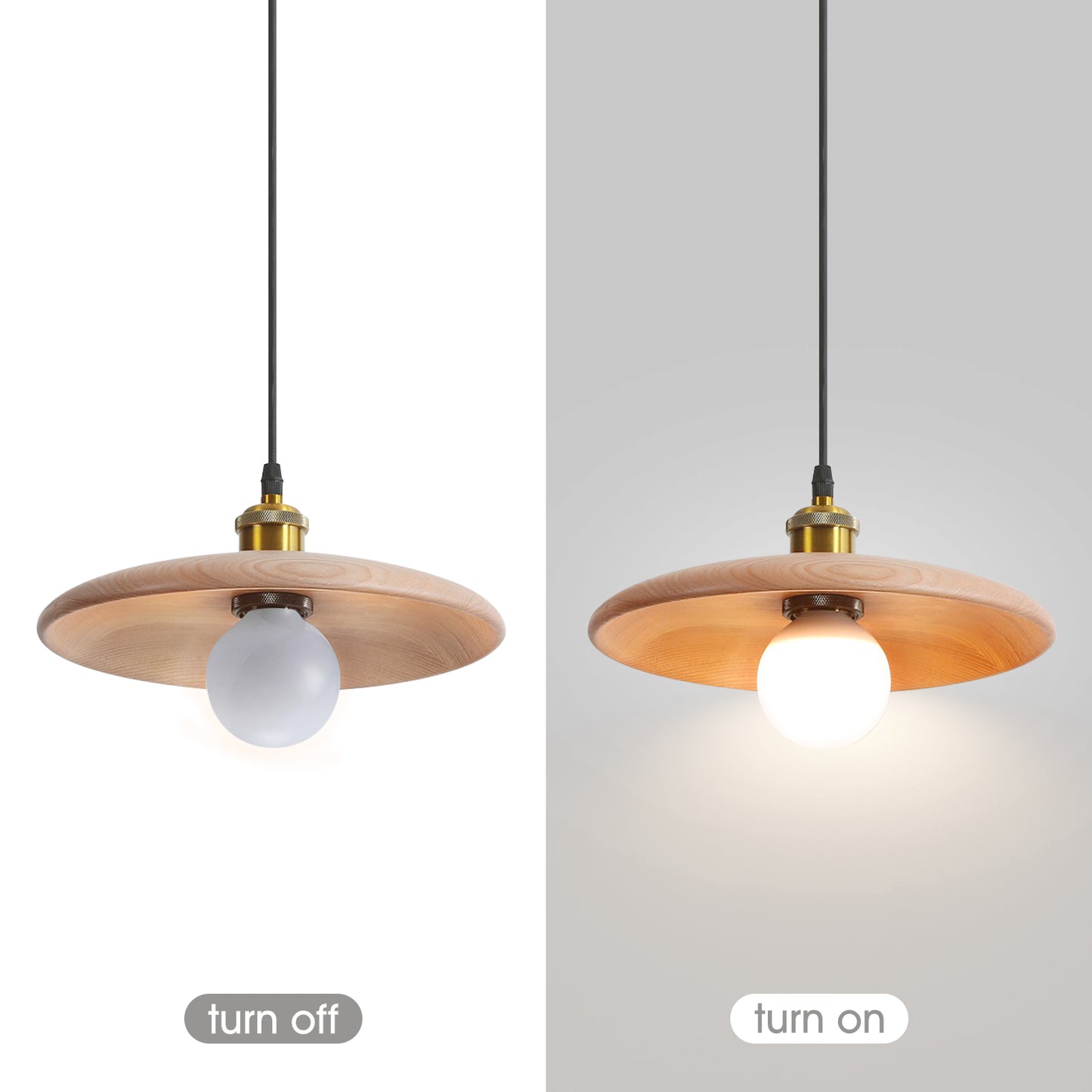 (N) ARTURESTHOME Nordic Antique Solid Wood Chandelier Bar Decoration LED Lighting