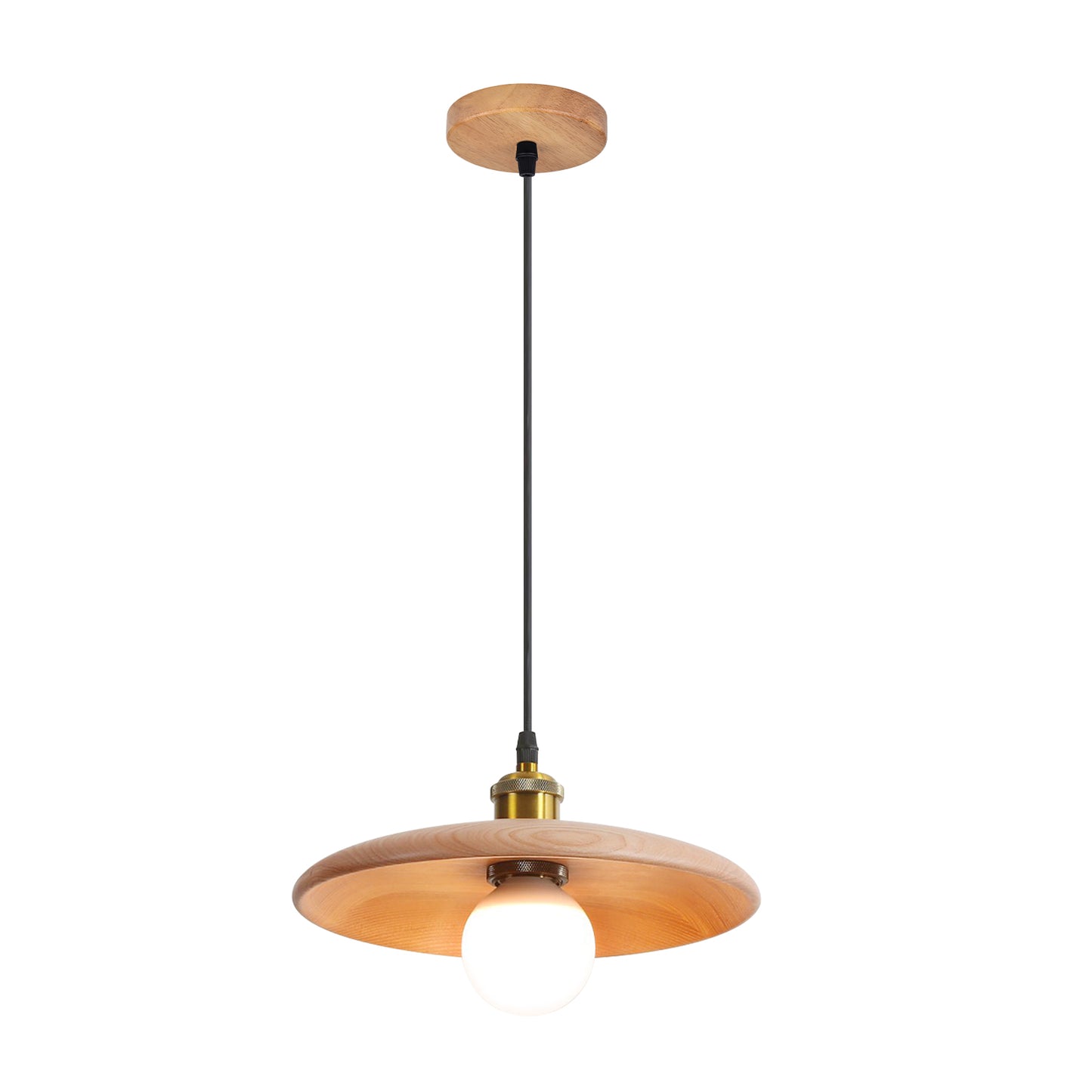 (N) ARTURESTHOME Nordic Antique Solid Wood Chandelier Bar Decoration LED Lighting