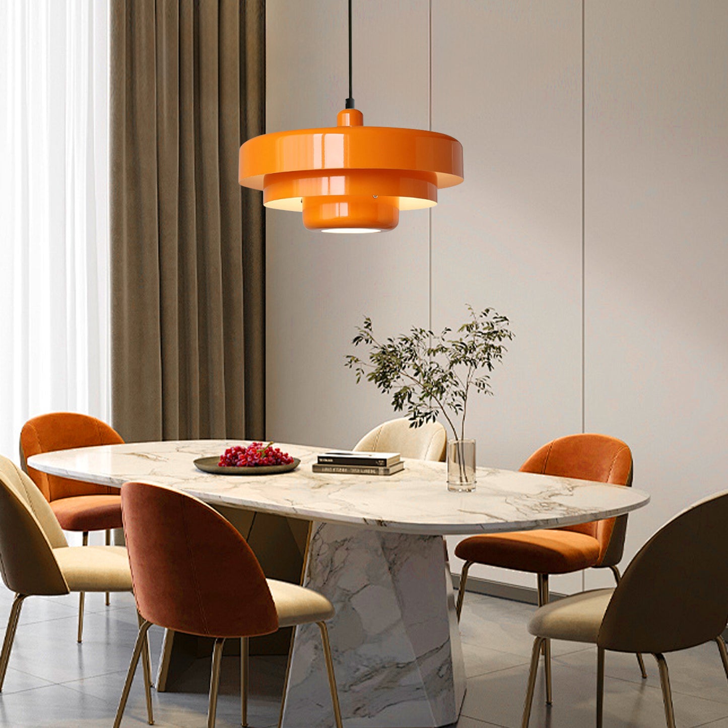 (N) ARTURESTHOME Modern Antique Macaron Single Head Home Decor Chandelier