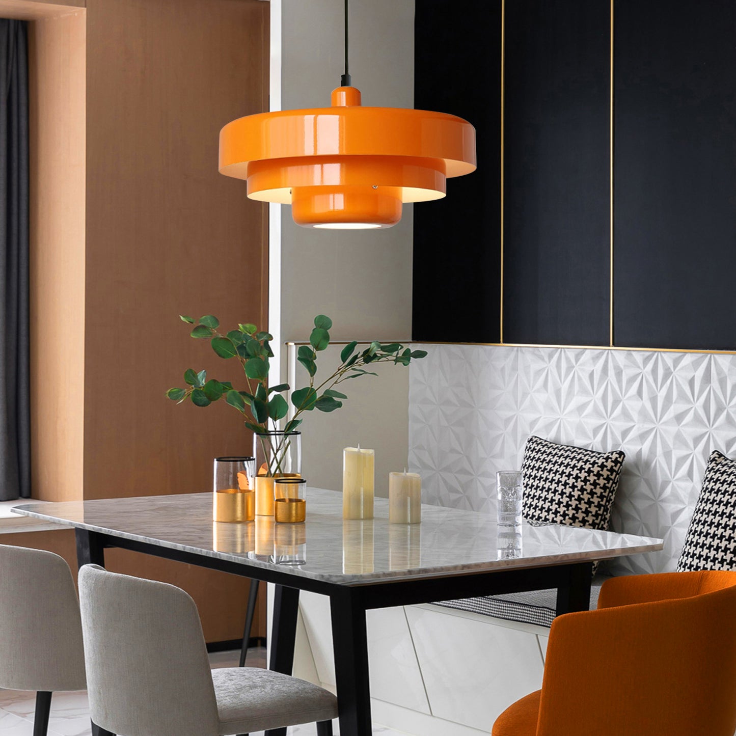 (N) ARTURESTHOME Modern Antique Macaron Single Head Home Decor Chandelier