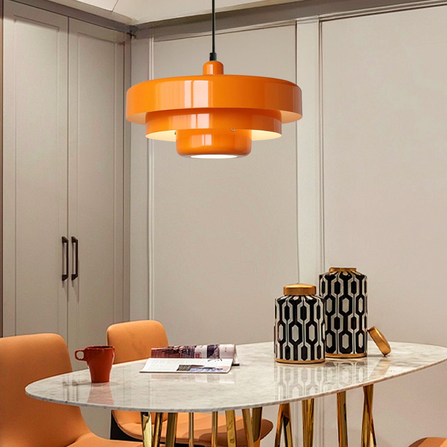 (N) ARTURESTHOME Modern Antique Macaron Single Head Home Decor Chandelier