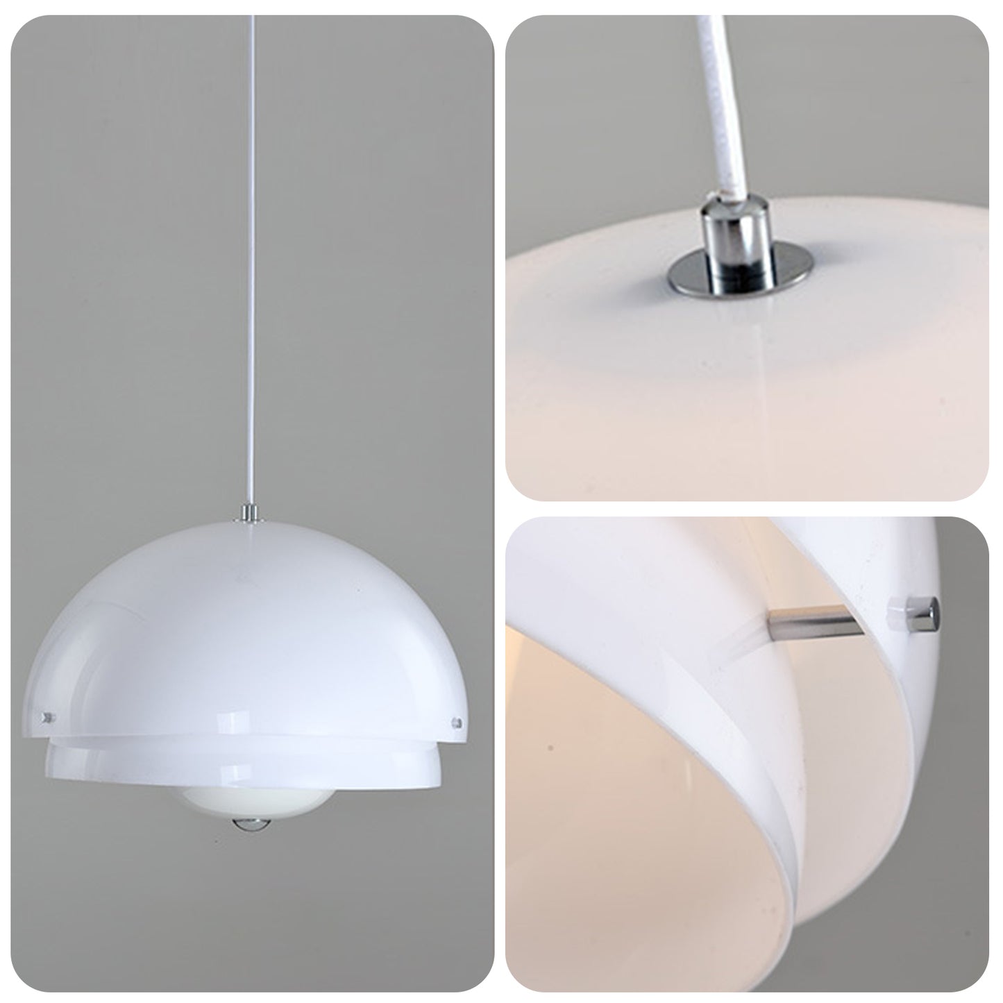 (N) ARTURESTHOME Modern Minimalist Bauhaus Dining Room Lighting Indoor Half Oval Chandelier