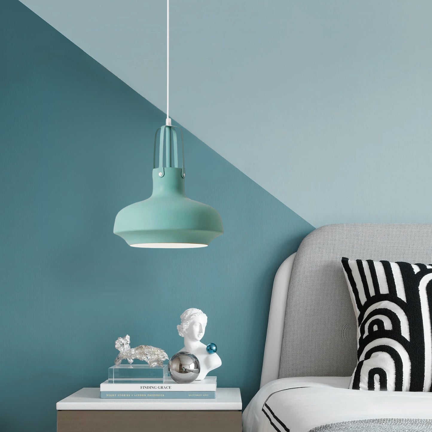(N) ARTURESTHOME Scandinavian Simple Macaron Decorative Lamp Creative LED Pendant Lights