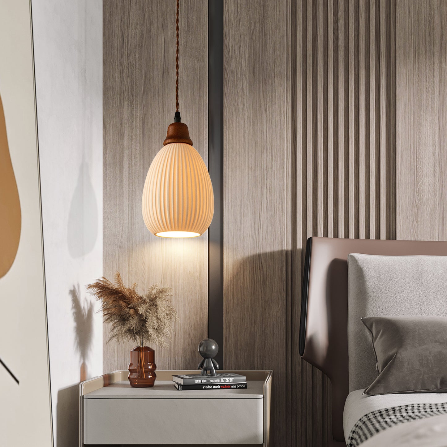 (N) ARTURESTHOME European Vintage Bedroom Ceramic Decorative Small Chandelier