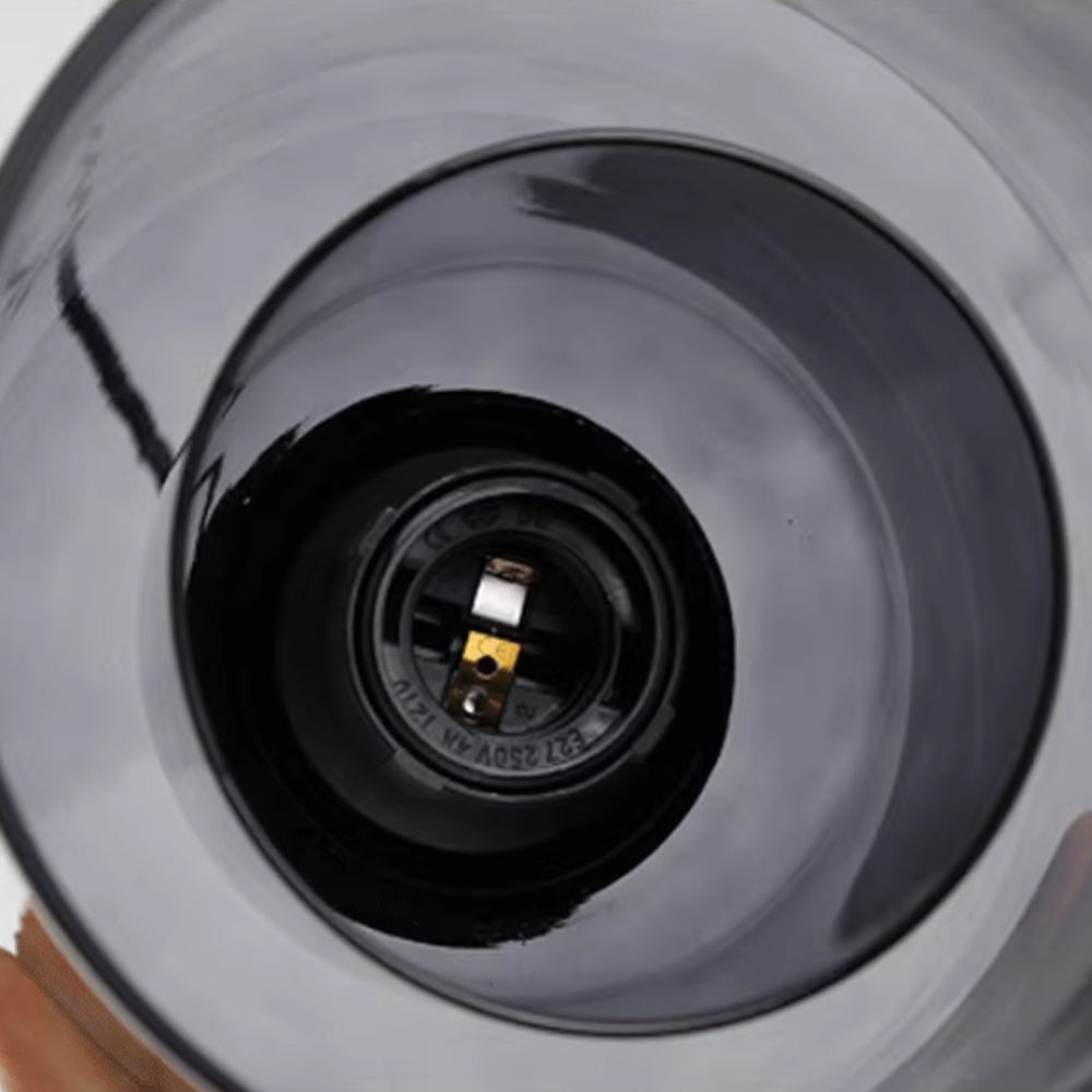 (Q) Black Modern Minimalist Style Cylindrical Lampshade Glass Pendant Light, Suitable For Various Scenarios Such As Kitchens, Islands