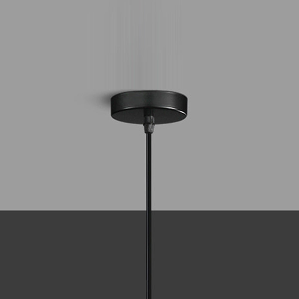 (Q) 5.9-Inch Glass Pendant Light, Modern Luxury Style Cylindrical Lampshade Glass Pendant Light, Suitable for Living Room, Dining Room, Bedroom