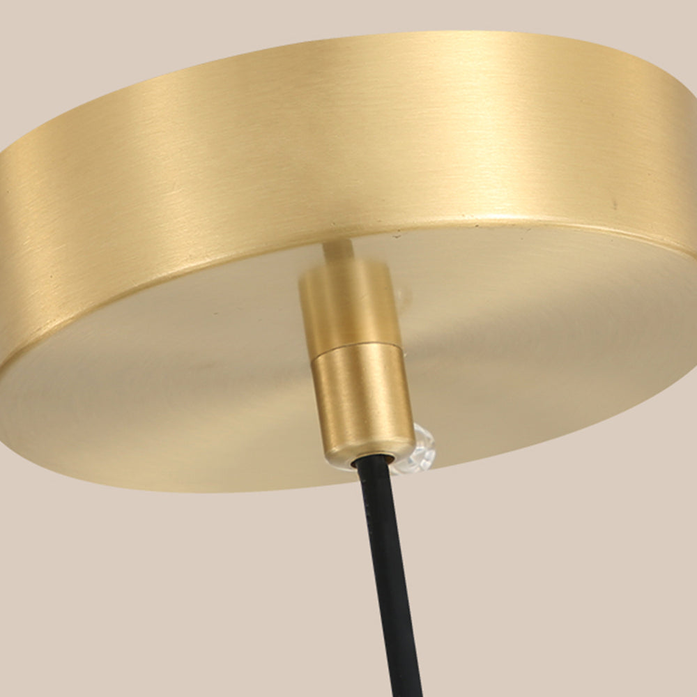 (Q) 11.81 Inch Glass Pendant Light, Modern Minimalist Style Bowl Shaped Lampshade Glass Pendant Light, Suitable for Living Room And Dining Room