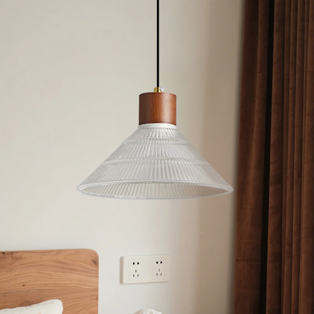 (Q) Modern Industrial Style Glass Pendant Light, Bowl Shaped Lampshade, Suitable For Bedrooms, Kitchens, Living Rooms