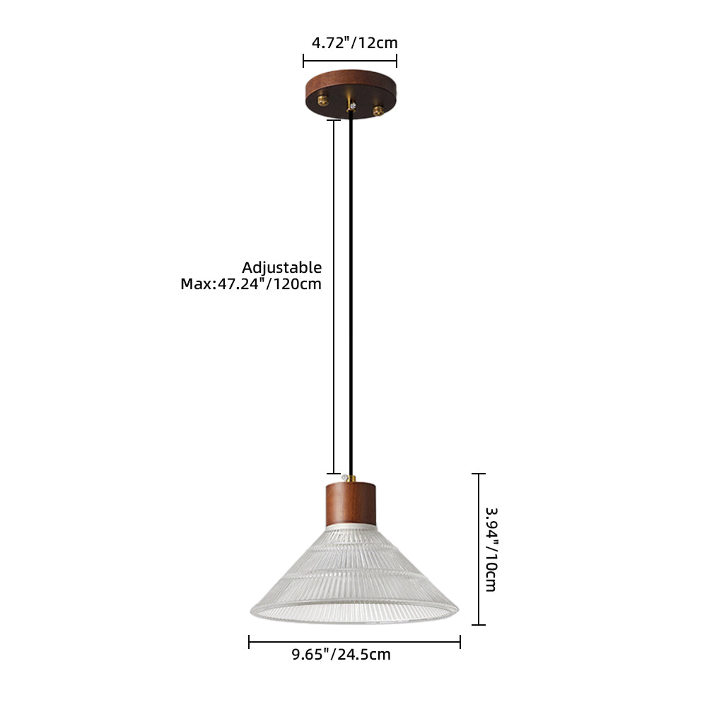 (Q) Modern Industrial Style Glass Pendant Light, Bowl Shaped Lampshade, Suitable For Bedrooms, Kitchens, Living Rooms