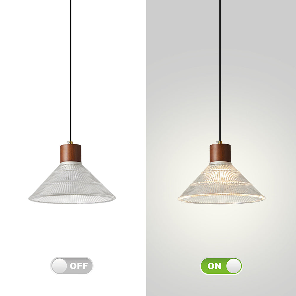 (Q) Modern Industrial Style Glass Pendant Light, Bowl Shaped Lampshade, Suitable For Bedrooms, Kitchens, Living Rooms