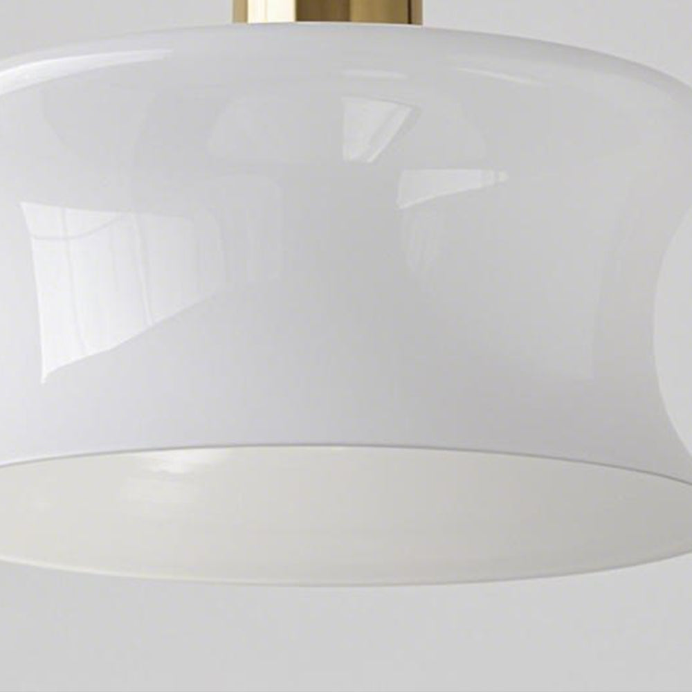 (Q) Modern Minimalist Style Bowl Shaped Lampshade Glass Pendant Light, Suitable For Bedrooms, Living Rooms, Kitchens, And Islands.