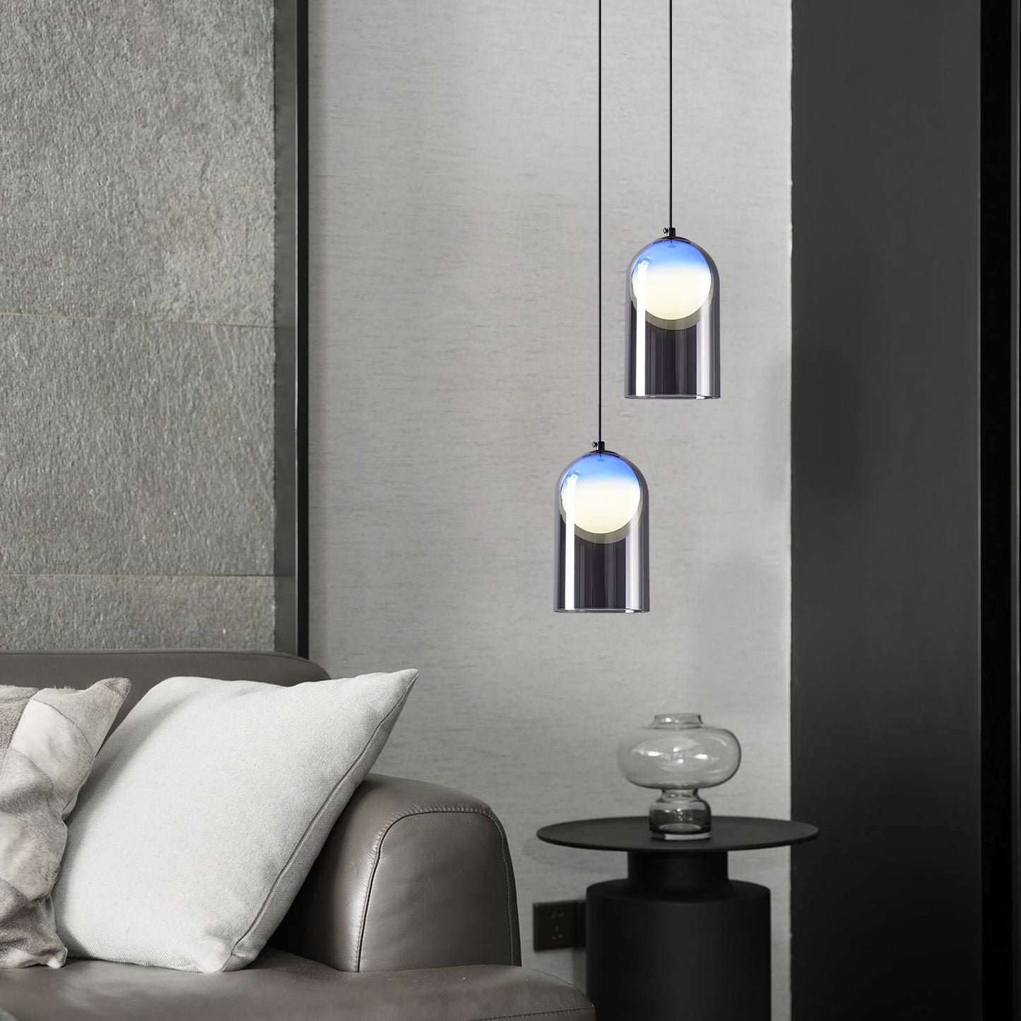 (X)Italian Minimalist Pendant Light -Glass Ceiling Lamp for Bedroom, Dining Room, Entryway Style F