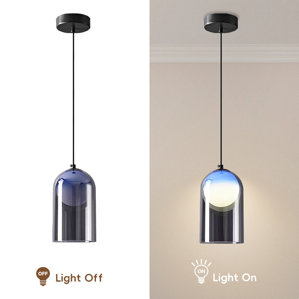 (X)Italian Minimalist Pendant Light -Glass Ceiling Lamp for Bedroom, Dining Room, Entryway Style F