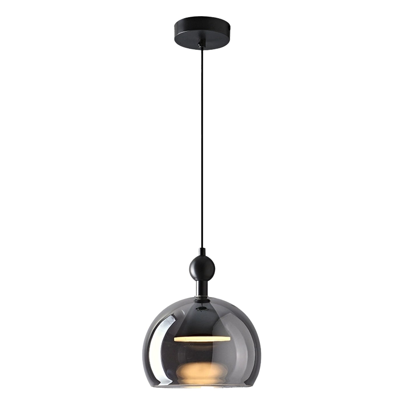 (X)Solid Copper Italian Minimalist Pendant Light - Acrylic & Glass Ceiling Lamp for Bedroom, Dining Room, Entryway Style B