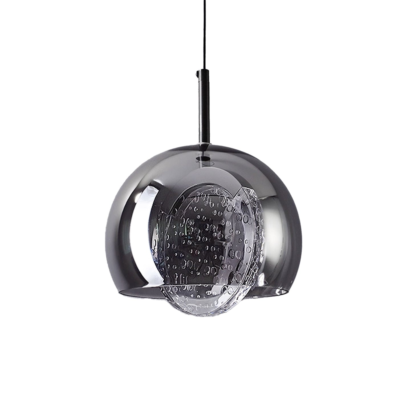 (X)Solid Copper Italian Minimalist Pendant Light - Acrylic & Glass Ceiling Lamp for Bedroom, Dining Room, Entryway Style D