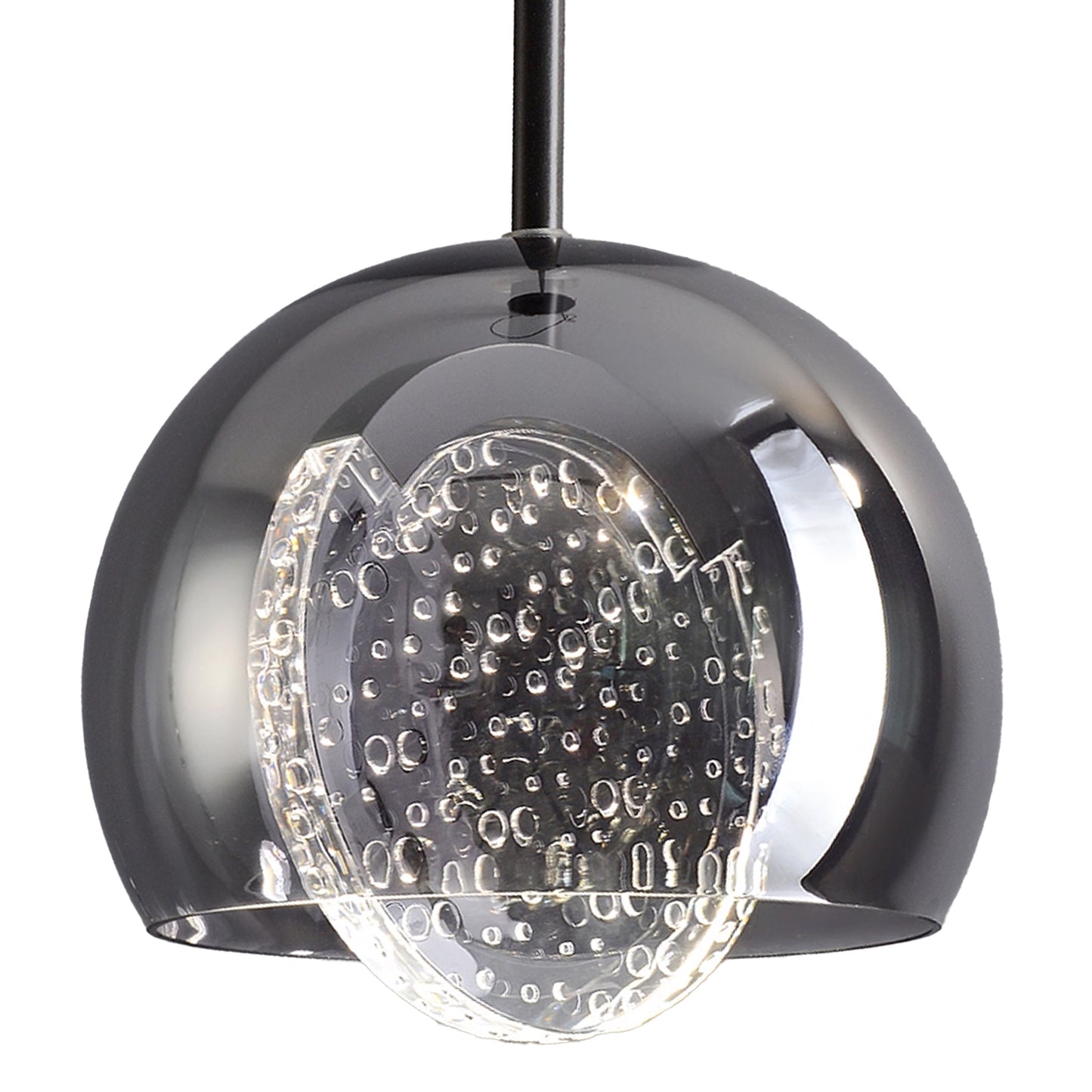 (X)Solid Copper Italian Minimalist Pendant Light - Acrylic & Glass Ceiling Lamp for Bedroom, Dining Room, Entryway Style D