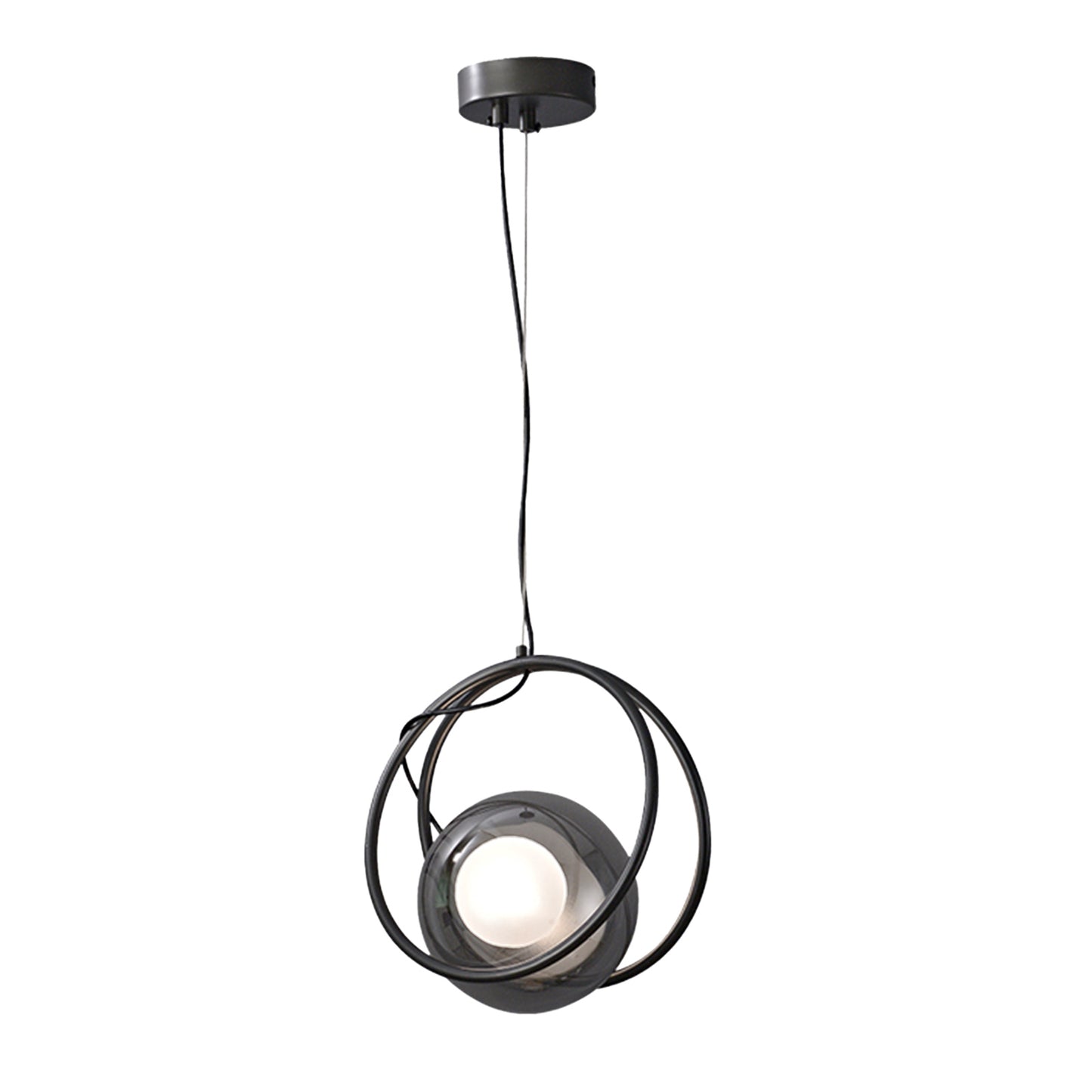 (X)Solid Copper Italian Minimalist Pendant Light - Glass Ceiling Lamp for Bedroom, Dining Room, Entryway Style E