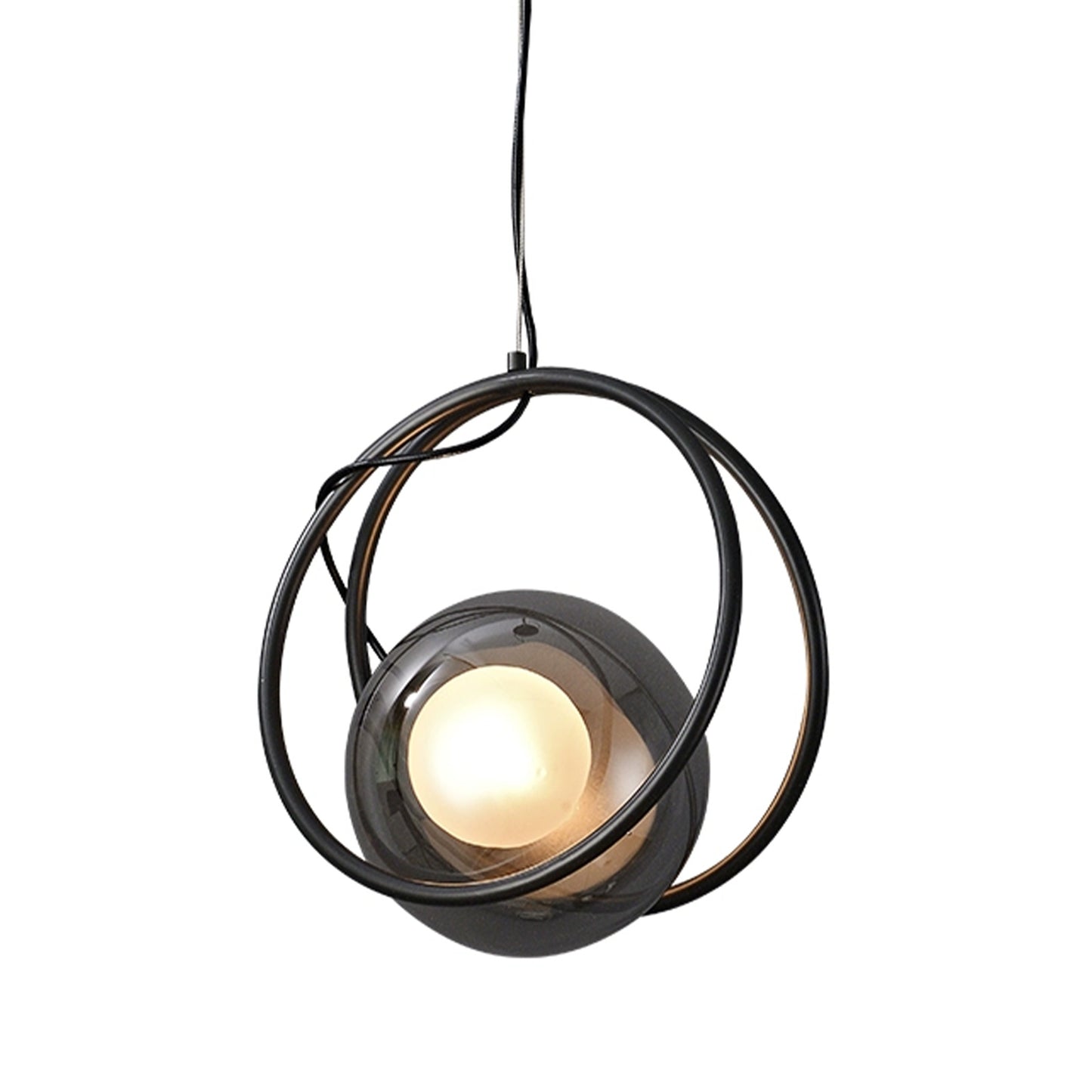 (X)Solid Copper Italian Minimalist Pendant Light - Glass Ceiling Lamp for Bedroom, Dining Room, Entryway Style E