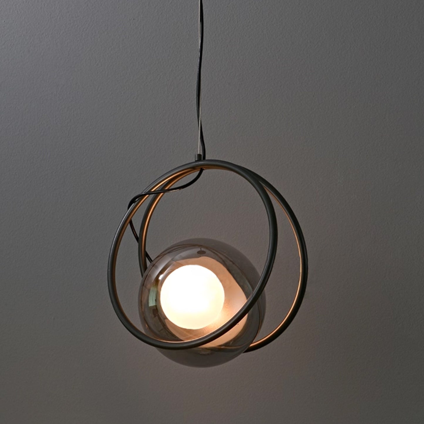 (X)Solid Copper Italian Minimalist Pendant Light - Glass Ceiling Lamp for Bedroom, Dining Room, Entryway Style E