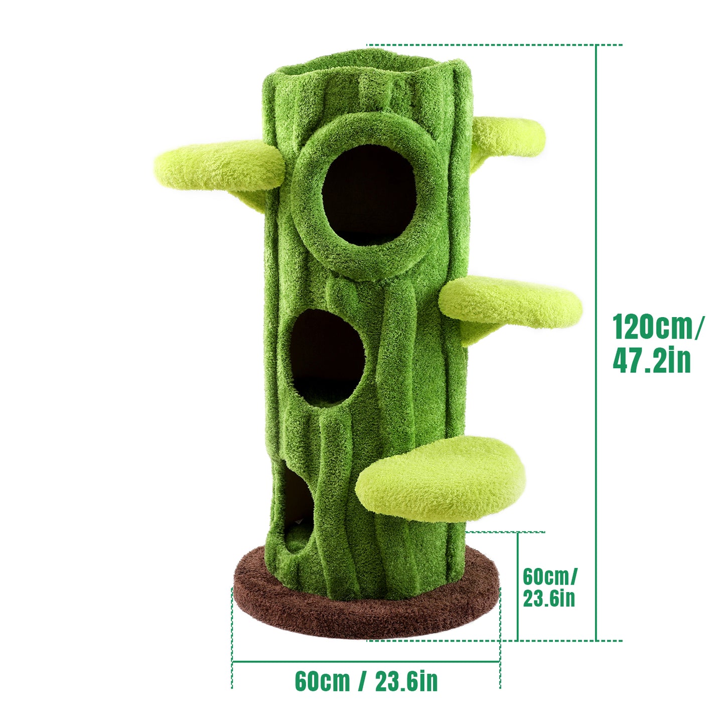 47.2 Inch Large Modern Cat Tree for Multiple Cats Indoors with Perches, Scratching Posts, Removable Mat, Suitable for Cats of All Sizes