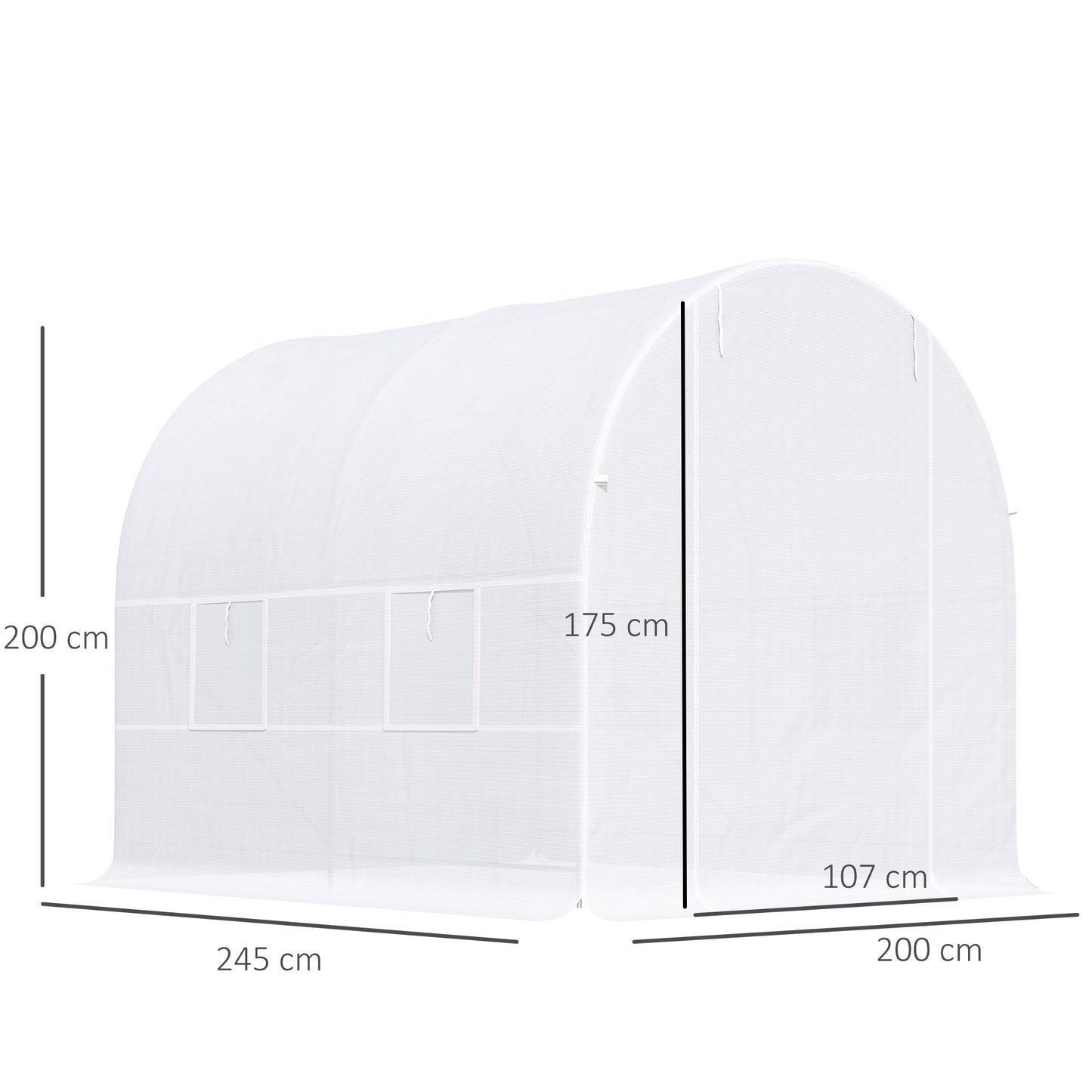 Greenhouse film greenhouse greenhouse plant house films 245x200x200 cm