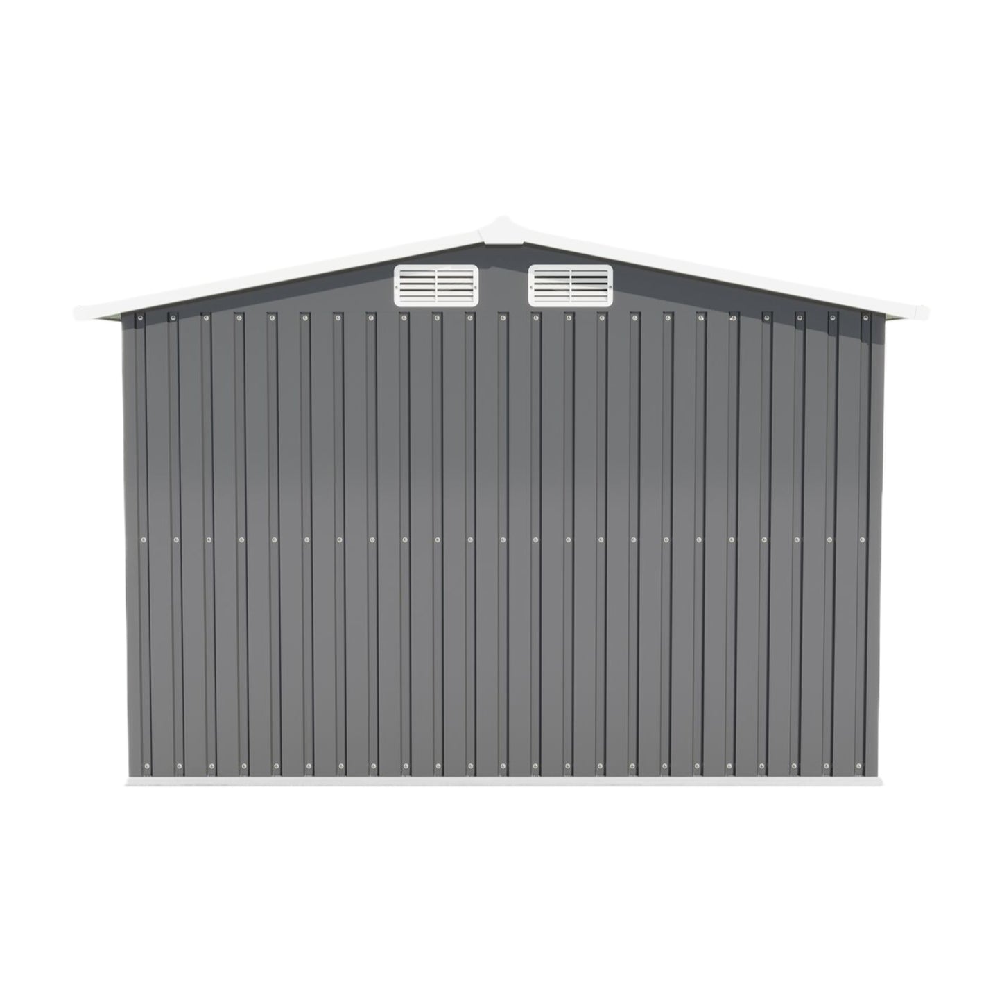 10FT x 8FT Metal Outdoor Storage Shed with Lockable Door, Waterproof & Anti-Corrosion Tool Shed for Backyard, Patio, Lawn & Garden
