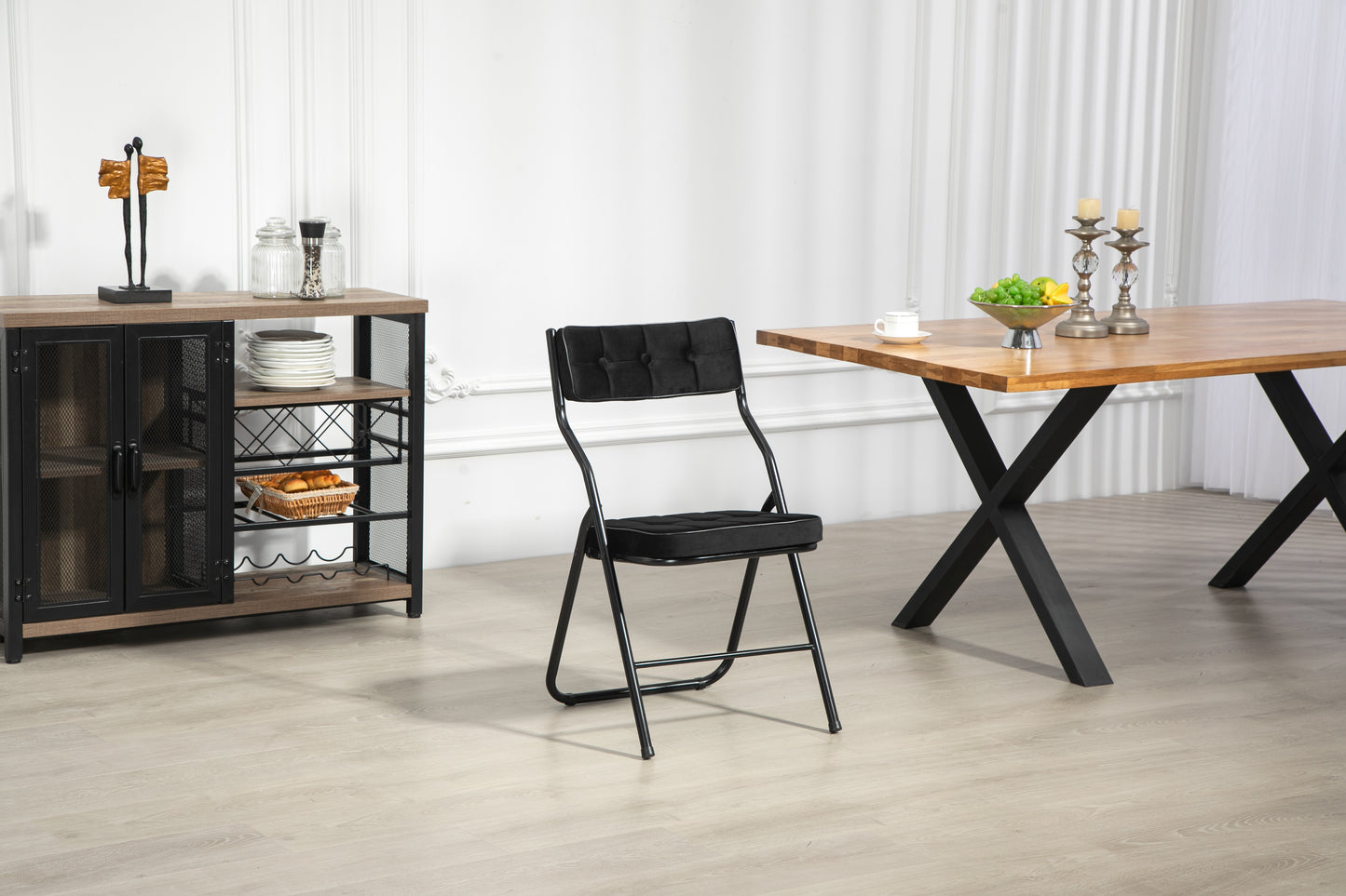 2-Pack Foldable Dining Chairs with Cushions - Portable, Assembled Extra Chairs for Kitchen, Office, Party