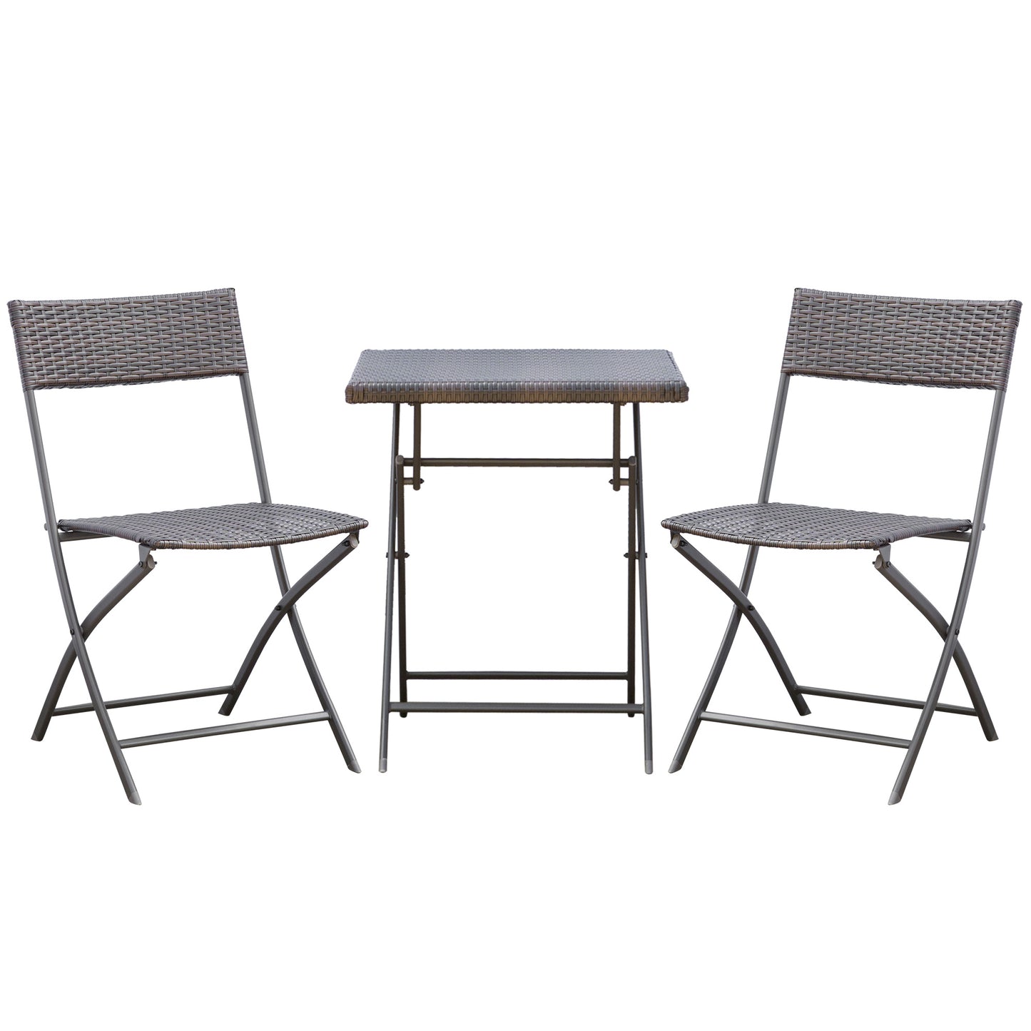 Poly Rattan Pavilion Set for 2 People, Rattan Garden Furniture Seating Group, Black, Perfect for Balconies and Terraces