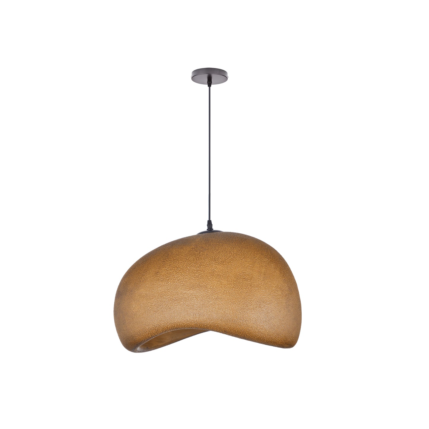 (M) Wabi Sabi Golden Pendant Lighting Polystyrene Chandelier Hanging Light Fixture for Dining Room Hall
