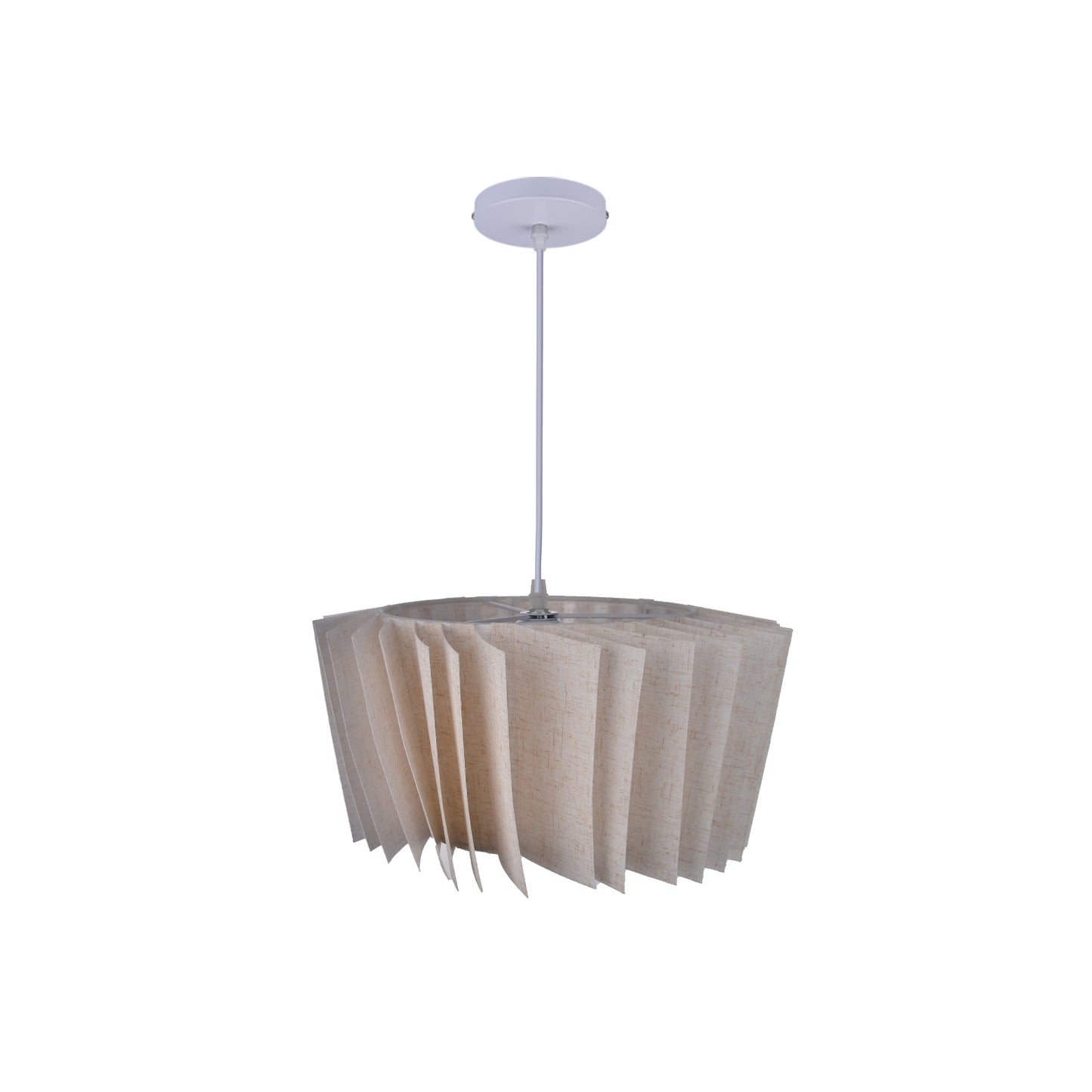 (Q) Beige Fabric Pendant Light, Nordic Modern Minimalist Style Fabric Pendant Light, Suitable For Bedrooms, Living Rooms, Kitchen Islands