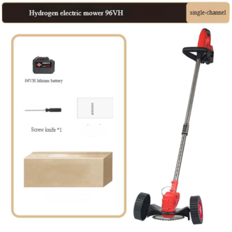 Red lawn mower, efficient and convenient, suitable for garden