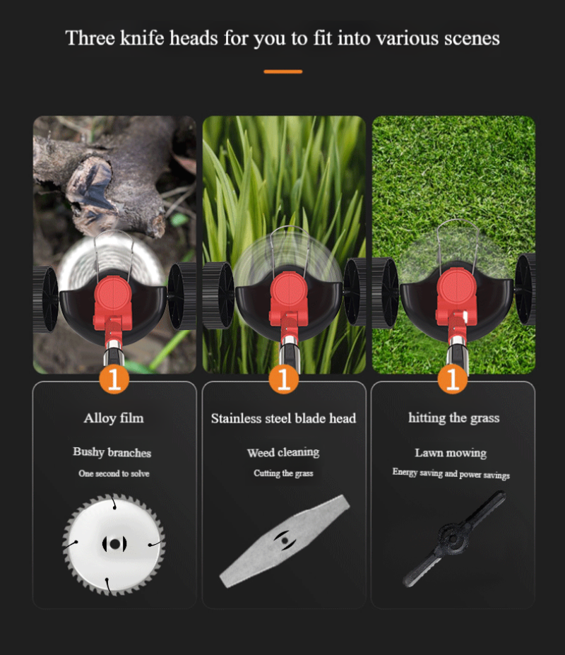 Red lawn mower, efficient and convenient, suitable for garden