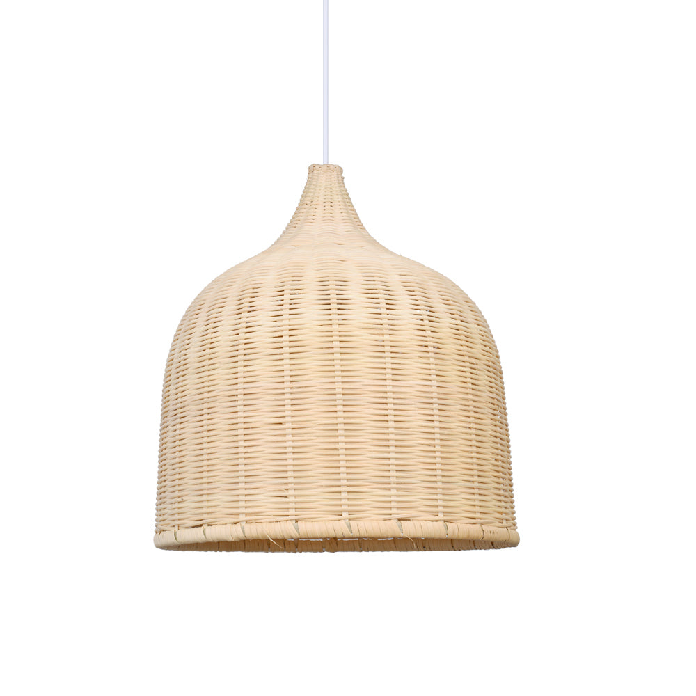 (M) Rattan Chandelier Pendant Lighting E27 Large Hanging Lampshade Fixture for Home Decoration