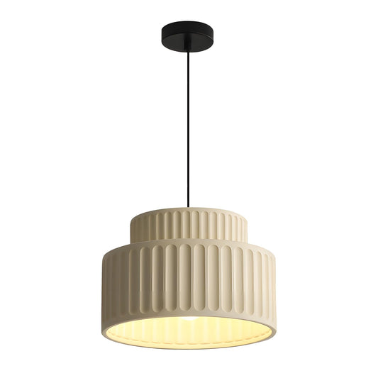 (Y)1 Lamp Scandinavian Modern Pendant Lights Vintage Pendant Light Fixtures Vintage Colourful Single Pendant Kitchen Island Lights Ceiling Hanging On Island, Cream Yellow Resin Shade