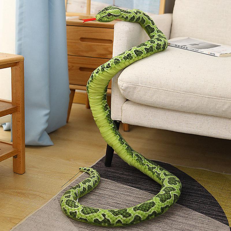 (Y)300 Cm Real Life Snake Plush Toy Giant Boa Cobra Simulation Long Snake Stuffed Snake Plush Doll Creative Decor Birthday Gift