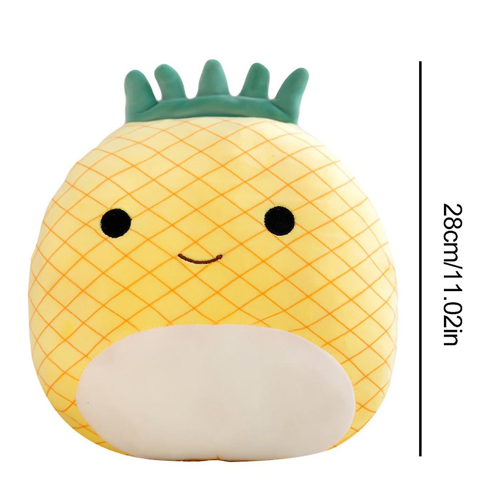 (Y)Plush Pineapple Toys 11in Ultrasoft Stuffed Doll Cute Hugging Pillow