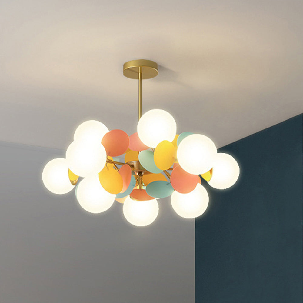 (M)Coloful Glass Pendant Light for Living Room/Bedroom